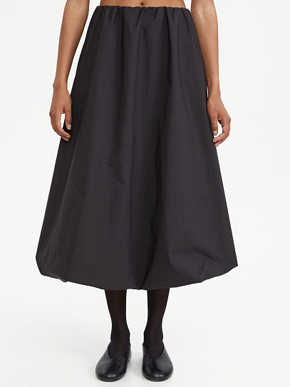 Юбка-баллон миди на резинке