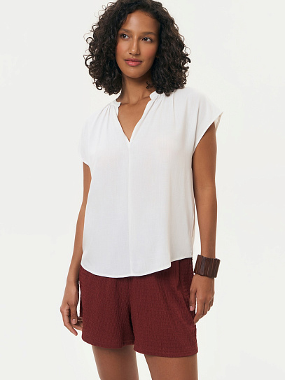 Блузка с короткими рукавами