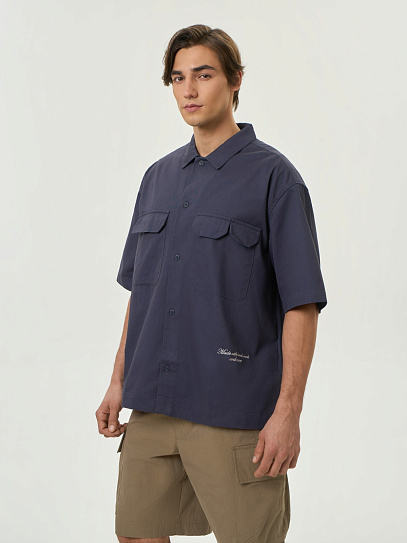 Куртка-рубашка из хлопка с коротким рукавом