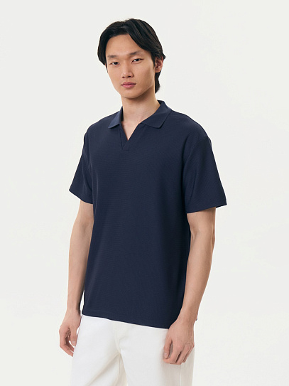 Футболка поло иоднотонная