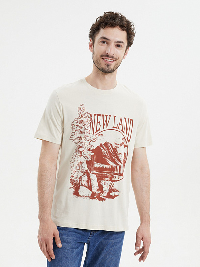 Рубашка с принтом и длинным рукавом