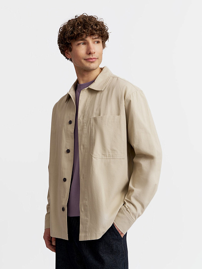 Рубашка из хлопка с карманами