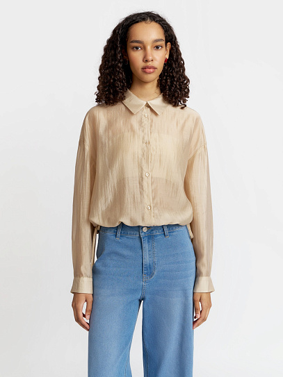 Блузка с  длинными рукавами