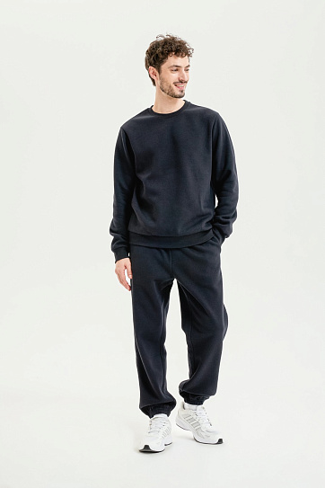 Трикотажный свитшот однотонный