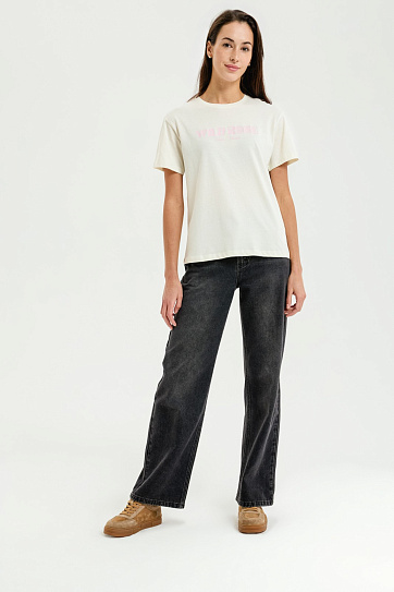 Футболка из хлопка с надписью