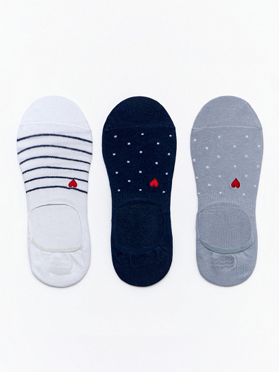 Набор носков-подследников (3 пары в комплекте)