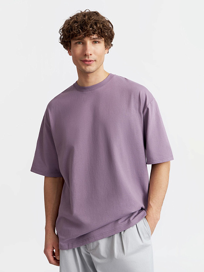 Футболка оверсайз из хлопка с коротким рукавом