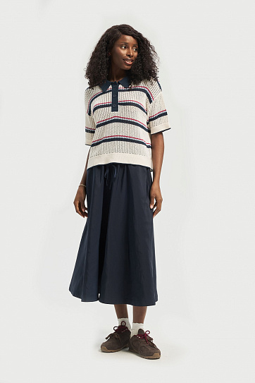 Вязаный джемпер с воротником поло