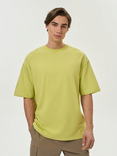 Футболка оверсайз из хлопка с коротким рукавом