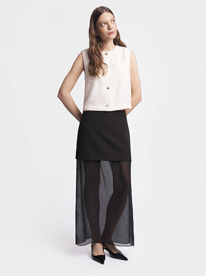 Юбка макси из шифона