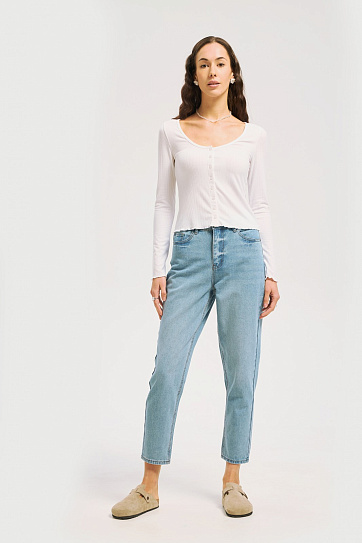 Трикотажный джемпер на пуговицах