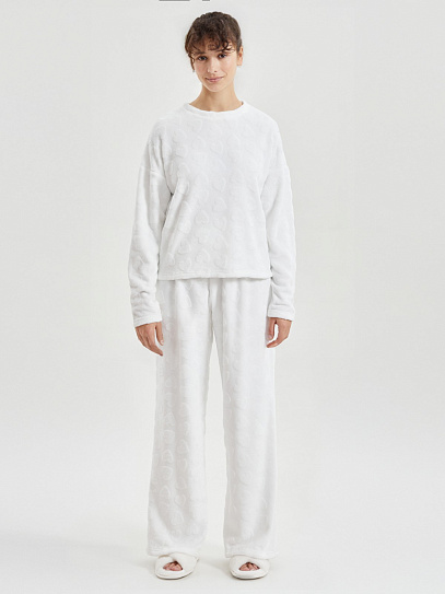 Штаны из экомеха на резинке