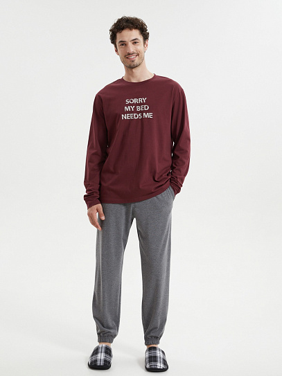 Трикотажные брюки-джоггеры на резинке