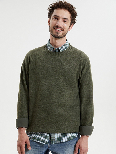 Вязаный джемпер с длинным рукавом