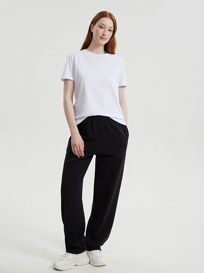 Трикотажные брюки-джоггеры на резинке