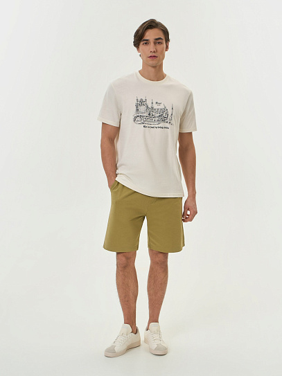 Трикотажные шорты на резинке из хлопка