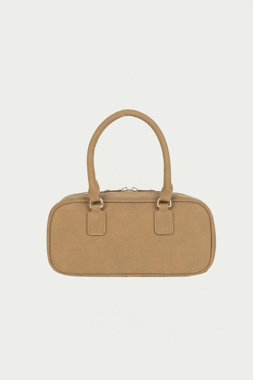 Сумка-боулинг из экозамши