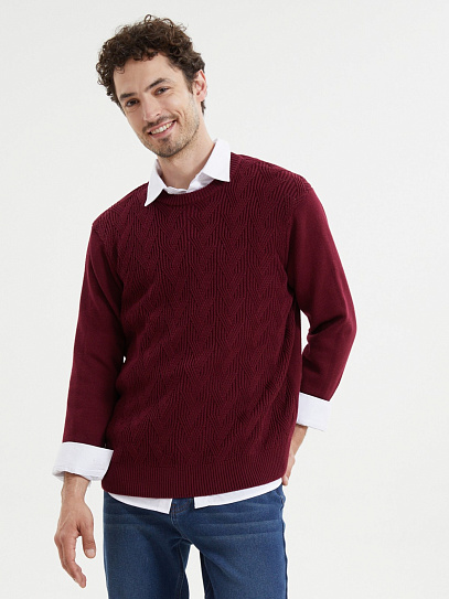 Вязаный джемпер с длинным рукавом