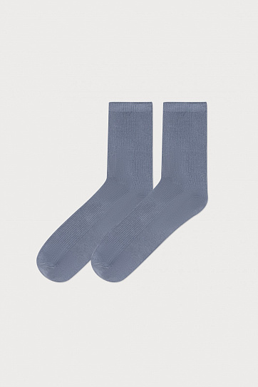 Высокие носки в рубчик