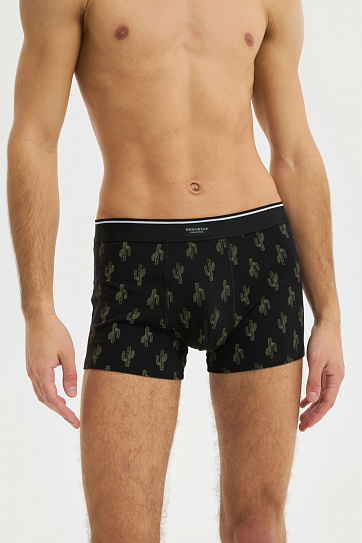 Трусы из хлопка с принтом