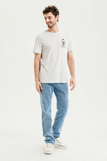 Футболка из хлопка с принтом