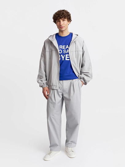 Брюки свободного фасона из хлопка