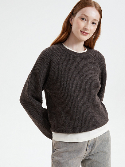 Вязаный джемпер с рукавами реглан