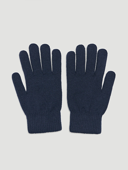 Тёплые трикотажные перчатки с экомехом