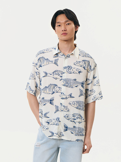 Рубашка с  короткими рукавами