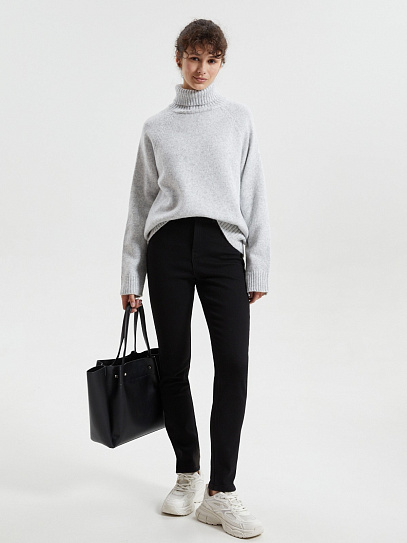 Утеплённые джинсы Skinny с флисом