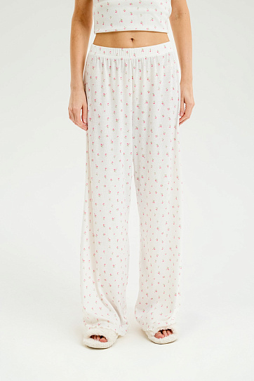 Прямые брюки на резинке