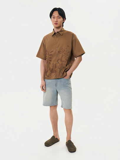 Брюки джинсовые короткие