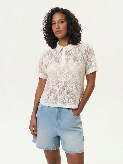 Блузка с короткими рукавами