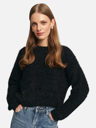 Вязаный джемпер с люрексом