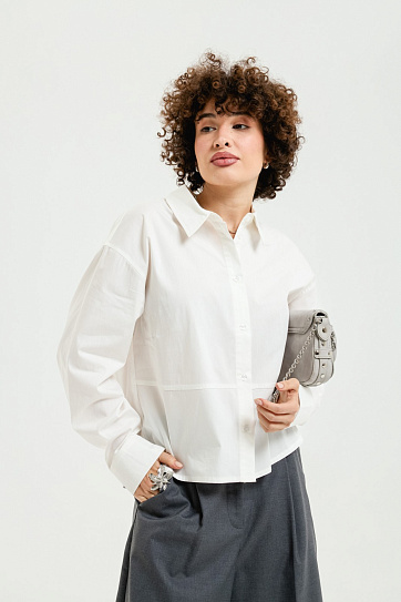 Свободная рубашка из хлопка