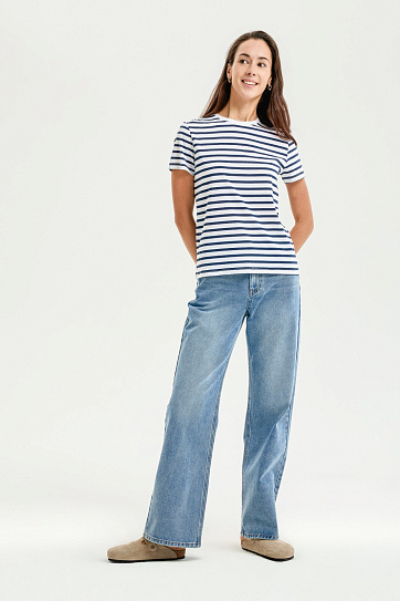 Футболка из хлопка в полоску