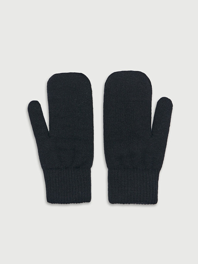 Тёплые вязаные трикотажные варежки