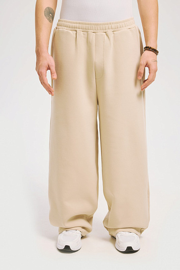 Трикотажные прямые брюки