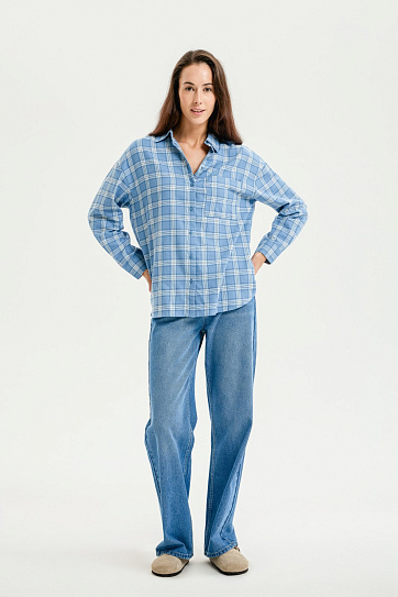 Верхняя рубашка из хлопка в клетку