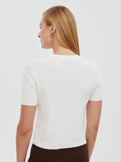 Юбка длины мини с разрезом