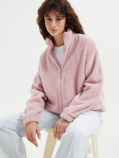 Толстовка из экомеха на молнии