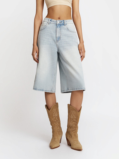 Брюки джинсовые короткие