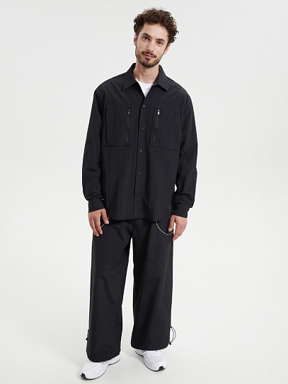 Рубашка из нейлона с длинным рукавом