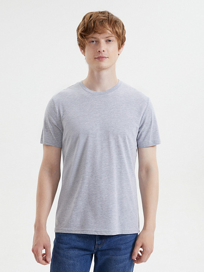 Трикотажная базовая футболка