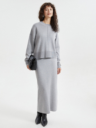 Трикотажный джемпер с длинным рукавом