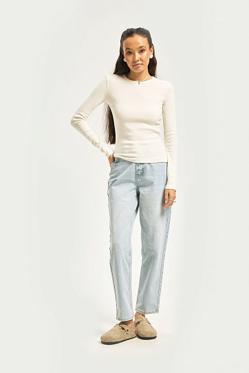 Короткий лонгслив из хлопка