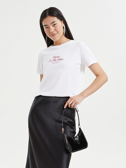 Футболка из хлопка с новогодним принтом