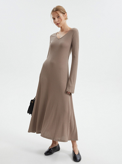 Платье лапша с длинным рукавом