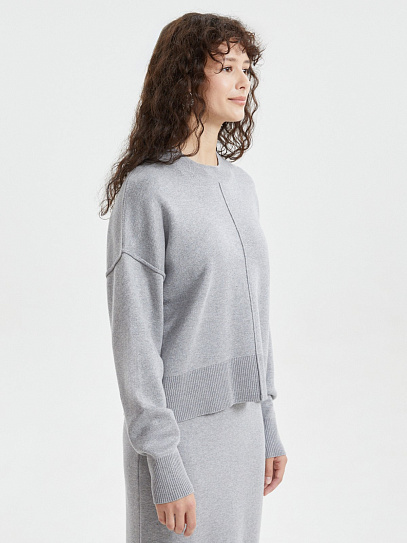 Трикотажный джемпер с длинным рукавом