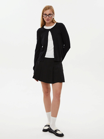 Юбка-шорты в складку длины мини